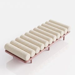 Tacchini "Five to Nine" Daybed - Bench by Studiopepe Loren fabric - Pink Base