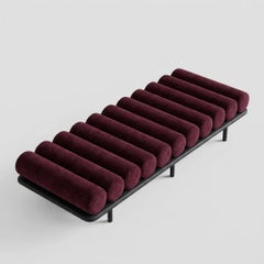 Tacchini "Five to Nine" Daybed - Bench by Studiopepe Take Red - Black Base