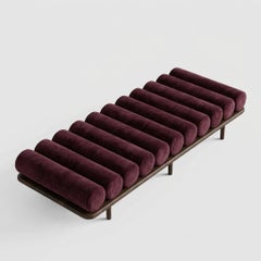 Tacchini "Five to Nine" Daybed - Bench by Studiopepe Take Red - Brown Base