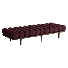 Tacchini "Five to Nine" Daybed - Bench by Studiopepe Take Red - Brown Base