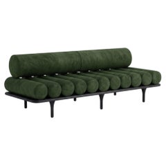 Letto a daybed Tacchini Five to Nine - Panca - Divano di Studiopepe in pelle verde - Nero