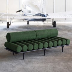Letto a daybed Tacchini Five to Nine - Panca - Divano di Studiopepe in pelle verde - Nero