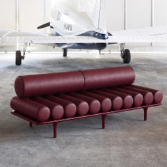 Diván «Five to Nine» de Tacchini - Banco - Sofá de Studiopepe en piel roja - Rojo