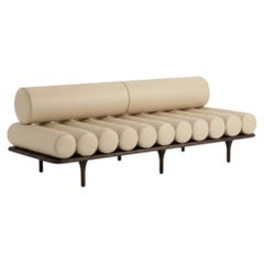 Tacchini Five to Nine Daybed - Bench - Sofa by Studiopepe Beige Leather - Brown