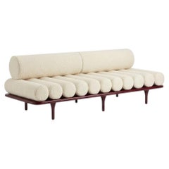 Tacchini Five to Nine Daybed - Bench - Sofa by Studiopepe Loren Fabric - Red