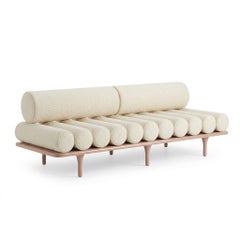 Tacchini Five to Nine Daybed - Bench - Sofa by Studiopepe Loren Fabric - Pink