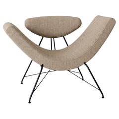 Poltrona lounge trasformabile "Reversível" — Martin Eisler per Tacchini - Marrone