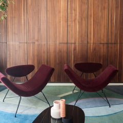 Poltrona lounge trasformabile "Reversível" — Martin Eisler per Tacchini - Rossa