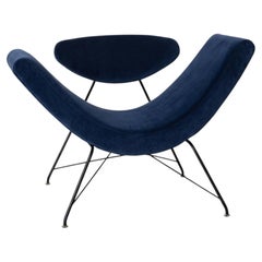 Poltrona lounge trasformabile "Reversível" — Martin Eisler per Tacchini - Blu