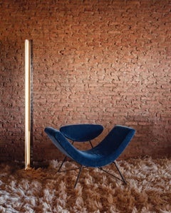 Poltrona lounge trasformabile "Reversível" — Martin Eisler per Tacchini - Blu