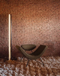 "Reversível" Transformable Lounge Armchair — Martin Eisler for Tacchini - Brown