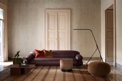 Gianfranco Frattini for Tacchini "Sesann" Sofa in Leather Zareen - Black Metal