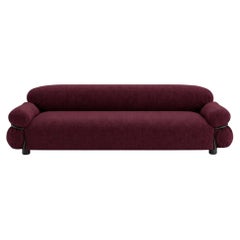 Gianfranco Frattini for Tacchini "Sesann" Italian Luxury Sofa in Red / Black