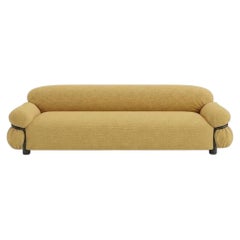 Gianfranco Frattini for Tacchini "Sesann" Italian Luxury Sofa in Yellow / Black