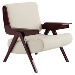 Lina Armchair — Gianfranco Frattini for Tacchini - Luxury leather Armchair - Red