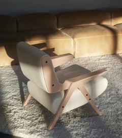 Lina Armchair — Gianfranco Frattini for Tacchini - Luxury leather Armchair Pink