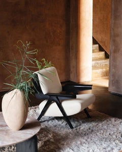 Lina Armchair — Gianfranco Frattini for Tacchini - Luxury leather Armchair Black