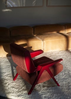 Lina Armchair — Gianfranco Frattini for Tacchini - Red Armchair - Red