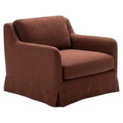 Sillón de lujo Tacchini Vesta con faldón, de Tacchini Design Studio - Rojo
