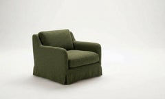 Sillón de lujo Tacchini Vesta con faldón, de Tacchini Design Studio - Verde