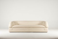 Luxury Italian Sofa 3 seaters Tacchini Butter by Faye Toogood - White leather