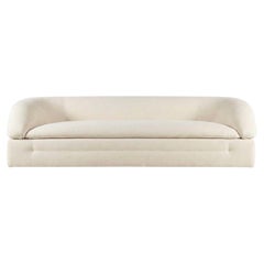Luxury Italian Sofa 3 seaters Tacchini Butter by Faye Toogood - White fabric