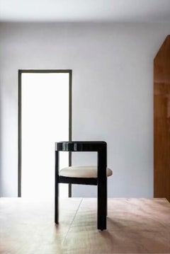 Weißer Ledersessel „Tacchini Pigreco“ von Tobia Scarpa (glänzendes Schwarz und Leder)
