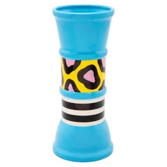 Nathalie Du Pasquier "Carrot" Postmodern Ceramic Vase for Memphis Milano