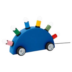 Lámpara «Super» posmoderna de mesa o de pie, diseñada por Martine Bedin para Memphis Milano - Azul