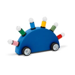 Lámpara «Super» posmoderna de mesa o de pie, diseñada por Martine Bedin para Memphis Milano - Azul