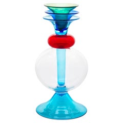 Marco Zanini "Alpha Centauri" Postmodern Murano Glass Vase for Memphis Milano