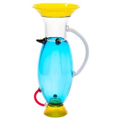 Vase « Altair » de Memphis Milano, en verre de Murano soufflé à la main, par Ettore Sottsass