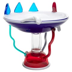 Vase de luxe postmoderne « Sol » en verre de Murano, collection Memphis Milano, par Ettore Sottsass