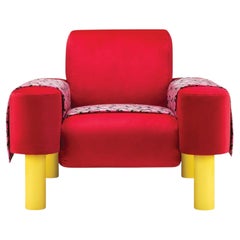Memphis Milano „Oberoj Red“ – Luxussessel von George J. Sowden, limitierte Auflage