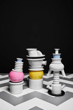 Memphis Milano "Nilo" Luxury Postmodern Porcelain Vase by Ettore Sottsass
