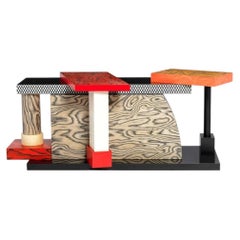 Postmoderner Konsolentisch „Tartar“ von Memphis Milano, entworfen von Ettore Sottsass