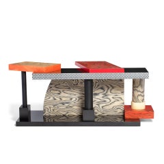 Postmoderner Konsolentisch „Tartar“ von Memphis Milano, entworfen von Ettore Sottsass