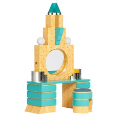 Memphis Milano "Plaza": lussuoso mobile da bagno italiano da museo, progettato da Michael Graves