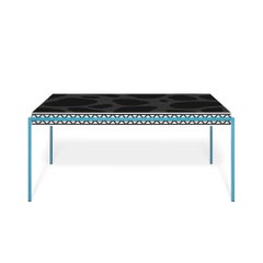 Memphis Milano "Burgundy" Luxury Wooden Italian Table by Michele De Lucchi