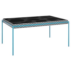 Memphis Milano "Burgundy" Luxury Wooden Italian Table by Michele De Lucchi