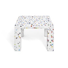 Shiro Kuramata "Nara" Terrazzo Side table / Coffee Table for Memphis Milano