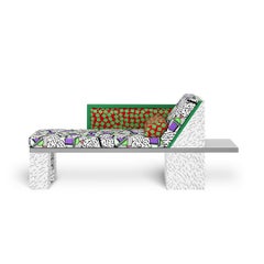 Nathalie Du Pasquier "Royal" Daybed / Chaise Longue for Memphis Milano