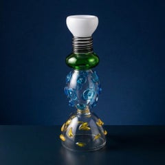 Ettore Sottsass "Alcor" Italian Murano Glass Vase for Memphis Milano
