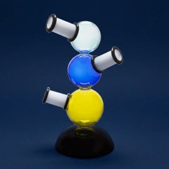Vase « Antares » en verre de Murano italien, créé par Michele De Lucchi pour Memphis Milano
