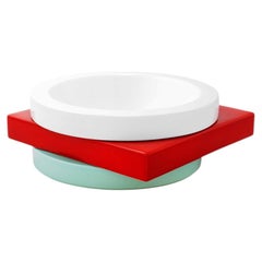 Marco Zanini "Broccoli" Italian Ceramic Fruit Bowl for Memphis Milano