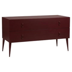 Cantori City 2-Drawer Dresser / Chest of Drawers / Storage unit in Burgundy