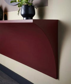Cantori Tropea 180 cm / 70.9 in Burgundy Lacquered - Wall Console Table
