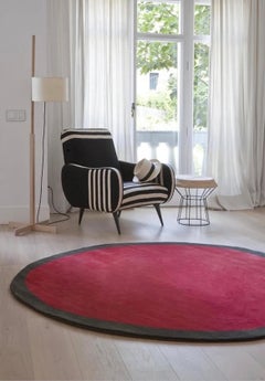 Nanimarquina Aros Round Hand-Tufted New Zealand Wool Rug Ø 100 cm / 39.4in - Red