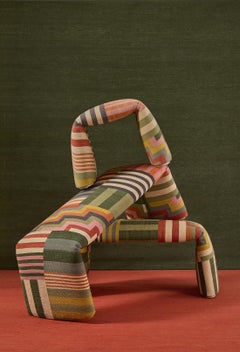 Manel Molina & Nani Marquina 'Folded S Pattern' Kilim Bench for Nanimarquina
