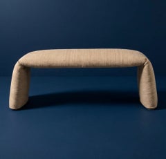 Banco Kilim «Folded L Colors» de Manel Molina y Nanimarquina, color beige, 120 cm (47,2 pulgadas)